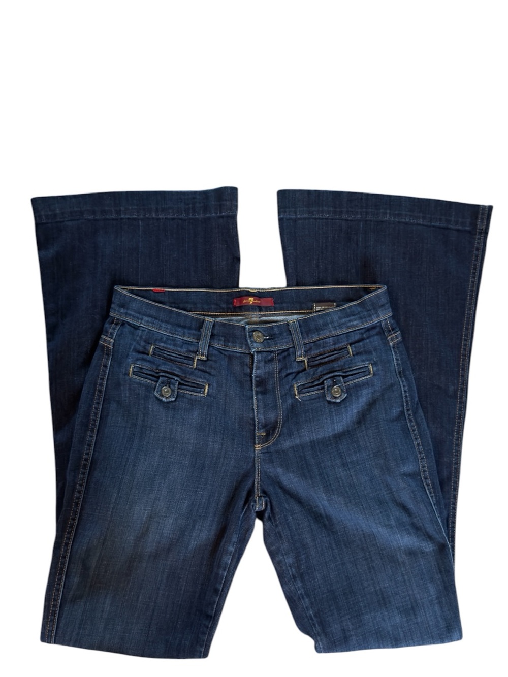 7 For All Mankind Flare Trouser Jeans Size 28 30x33